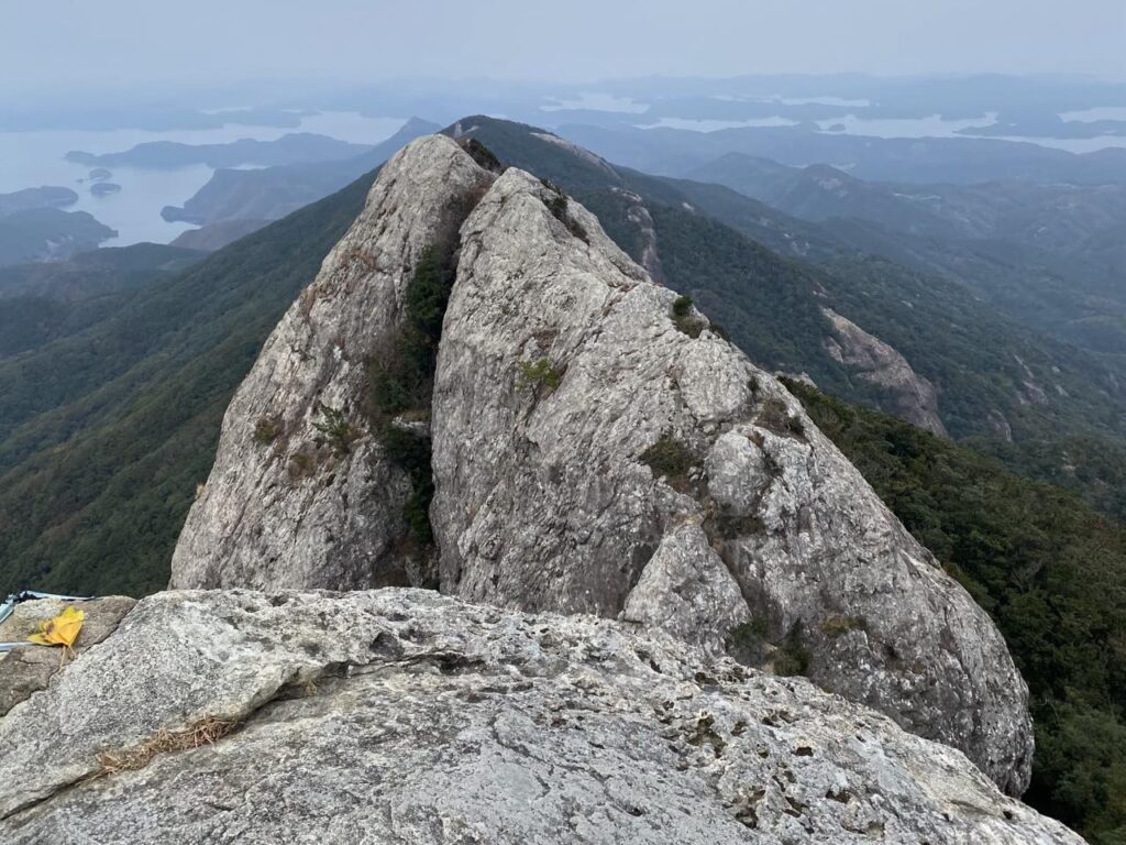 白嶽の頂上からの景色