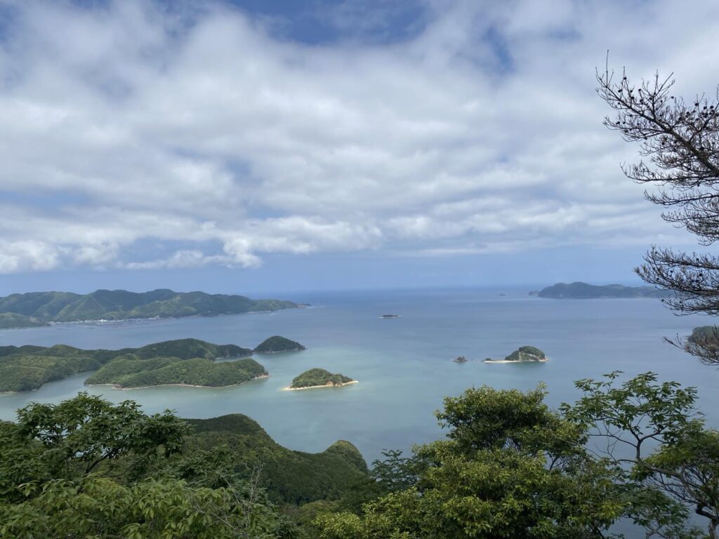 金田城展望所らしきとこからの景色